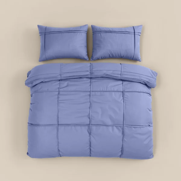 Dekbedovertrek Washed Tufted Blauw