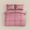 Dekbedovertrek Washed Tufted Oud Roze