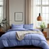 Dekbedovertrek Washed Tufted Blauw