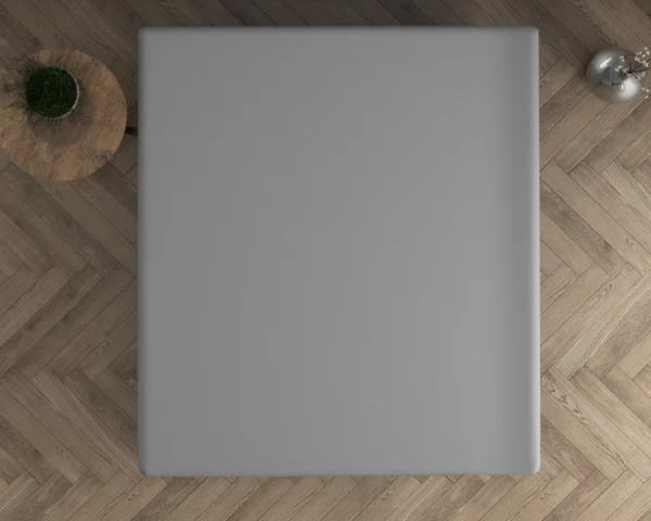 Hoeslaken Topper Dubbel Jersey Grijs