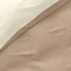 Dekbedovertrek Twin Face Creme/Taupe