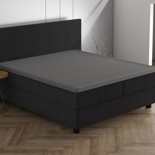 Hoeslaken Topper Dubbel Jersey Grijs