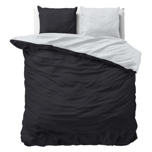 Dekbedovertrek Twin Face Wit/Zwart