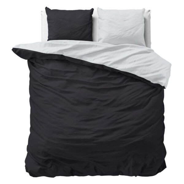 Dekbedovertrek Twin Face Wit/Zwart