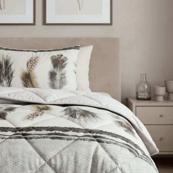 Lazy Dekbed Feathers Zand