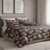 lazy dekbed luisa zwart met kussenslopen