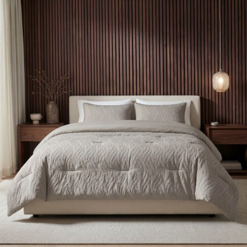 lazy dekbed rafa taupe met kussenslopen