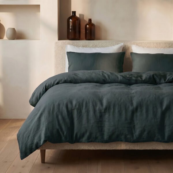stone washed donker groen